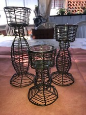 partilyte 3  porte bougies en fer forgé tbe