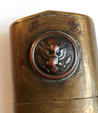 ancien Briquet Poilu Guerre 14 18, aigle américain Art de tranchée