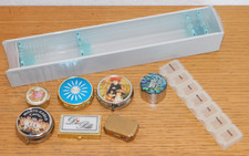 LOT petite 9 BOITE à PILULES medicaments PILULIER mini box 7 JOURS de la SEMAINE
