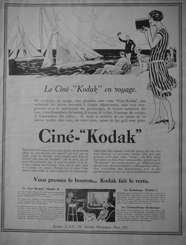 Publicité 1927 ciné - cinÉ, kodak