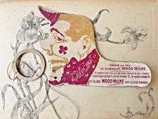 Ancien Jeu Publicitaire Bilboquet Wood-Milne - Publicité papier Clown