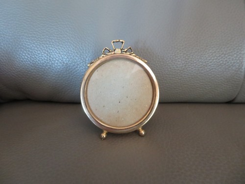 Cadre photo rond laiton - cadre,