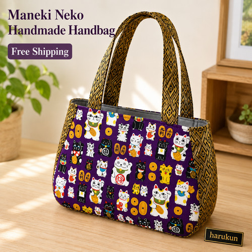 Sac main japonais maneki - sac,