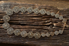 Collier Long Doré Octogone