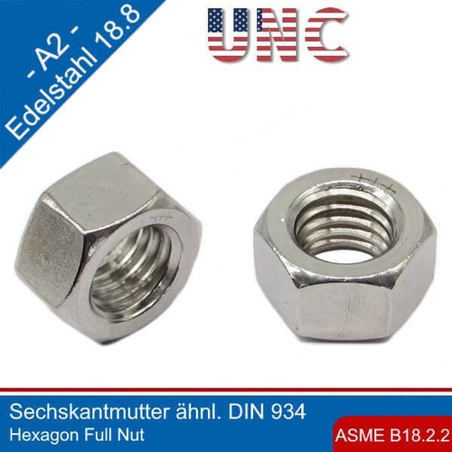 Unc écrou hexagonal asme - hexagonal,