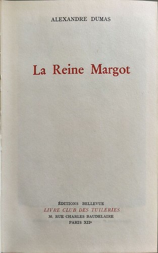 Reine margot alexandre - |,