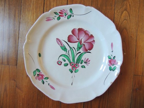 Ancienne assiette faïence - assiette, en