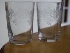BACCARAT 2 ANCIENS PETITS VERRES A LIQUEUR CRISTAL MOD SEVIGNE  ht 4,8 cm  1920