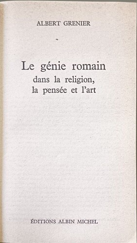 Génie romain dans - le, la