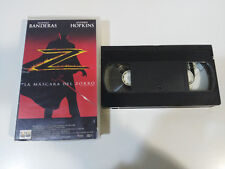 La Masque Del Zorro VHS Tape ANTONIO BANDERAS ANTHONY HOPKINS Castellano