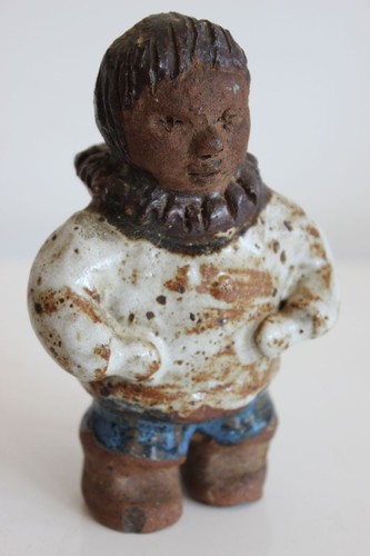 Figurine inuit céramique - figurine,