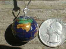  20 mm Sterling Silver Lapis