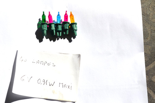 Ampoules rechange 6v - de,