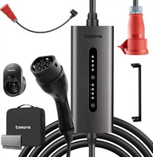 3-phase 11kW EV charging cable Type 2 to Schuko 6-16A 7 M Mobile Wallbox charger