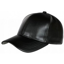 Casquette Cuir Noir Tendance
