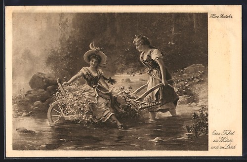Carte postale artiste hans - carte,