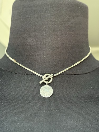 Collier metal argente clou - collier, en