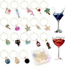 Breloques Pour Verre à Vin Marqueurs De Charme De Verre 18 Breloques Pour Verre 