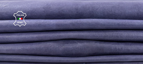 Cuir agneau lavé violet - cuir,
