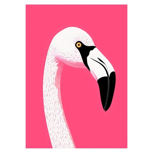 Affiche pop art flamant - art,
