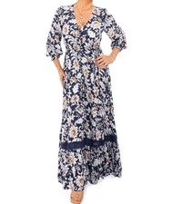 Robe Maxi Bohème À Boutons