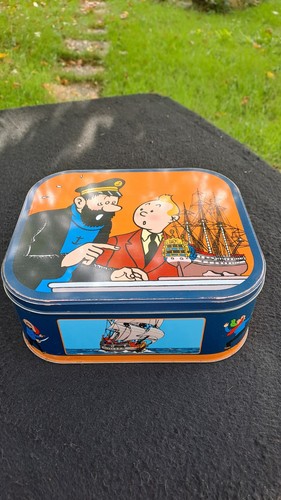 Boîte métal tintin delacre - métal,