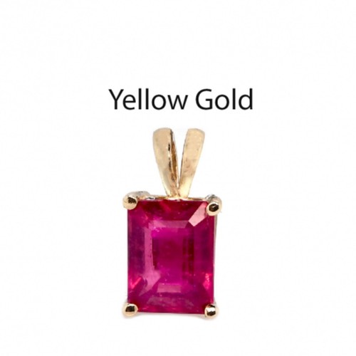 Madagascar ruby emerald cut - ruby,