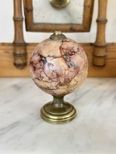 Ancienne Rare boule en marbre miniature de maîtrise Napoléon III escalier