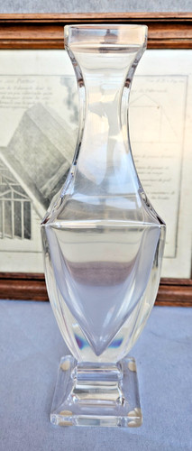Vase en cristal signé - cristal,