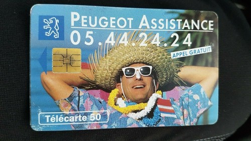 Télécarte peugeot assistance - télécarte,