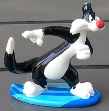 Figurine Sylvestre Freeriders, Titi Et Grosminet, Warner Bros, Surf