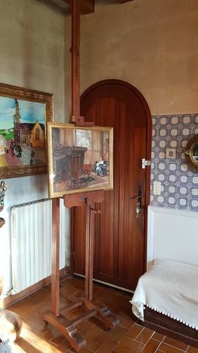 Chevalet peintre chêne - chevalet,