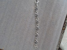 Mens Silver And Diamond Skull