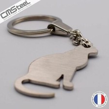 Porte clés Chat en Inox