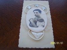 Ancienne image de communion  en 3 D avec tulle. Réf N° 3
