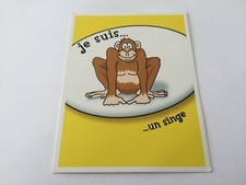 Carte je suis un singe pièce