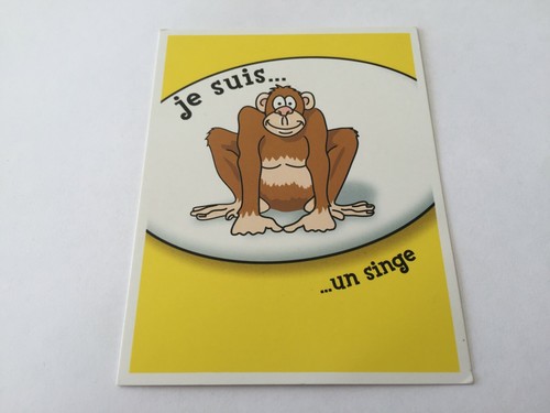 Carte suis singe pièce - suis,