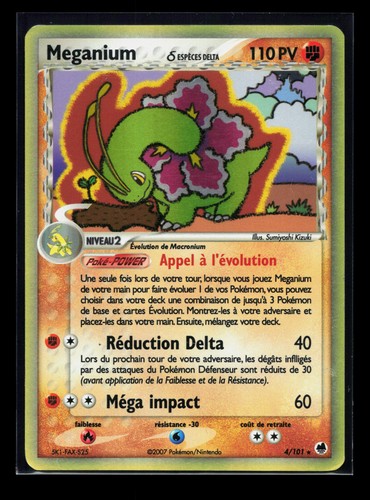 Carte pokémon meganium - carte, 4/101