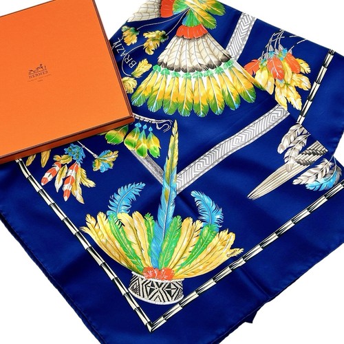 Foulard vintage soie - foulard,