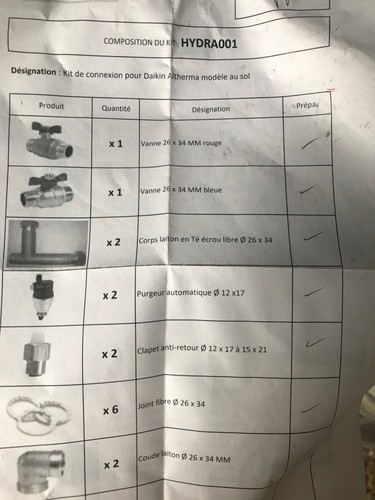 Kit connexion hydra001 - connexion, pour