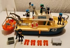 LOT PLAYMOBIL BATEAU DE POLICE