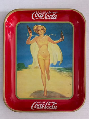 Plateau metal coca cola - coca,