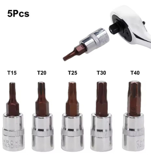 Jeu douilles embouts - douilles, torx