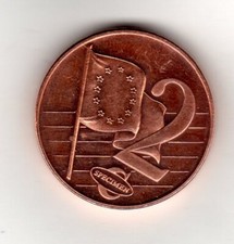SLOVÉNIE SLOVENIA  PIECE  2 CENT 2003 euro  TRIAL ESSAI PROBE PRUEBA SPECIMEN