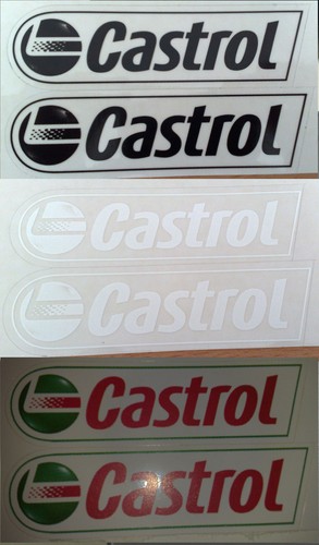 Lot autocollants castrol - 2,