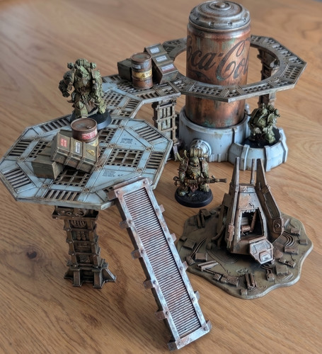 Décor wargame base - , spatiale