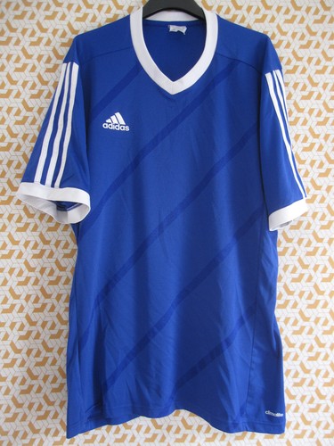Maillot adidas blanc bleu - maillot,