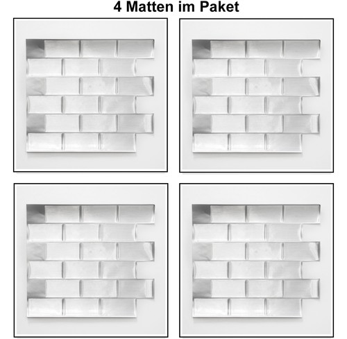 Sticker mural mosaïque - 4,