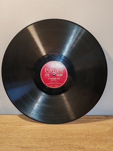 Rare 78t edith piaf - rare, polydor