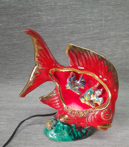 Ancienne lampe poisson - lampe,